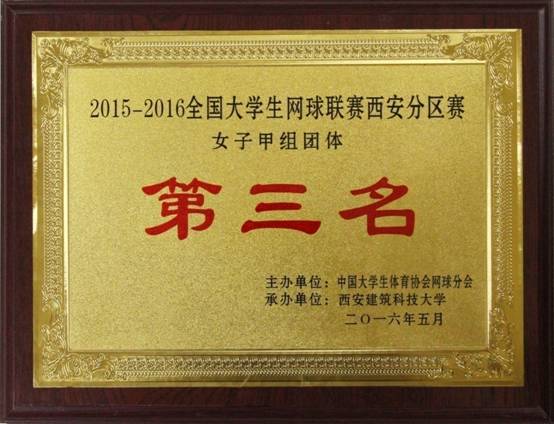 2015-2016全國大學生網球聯賽西安分區賽 女子甲組團體 第三名().jpg